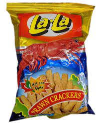 LALA Prawn Crackers Hot and Spicy 30g
